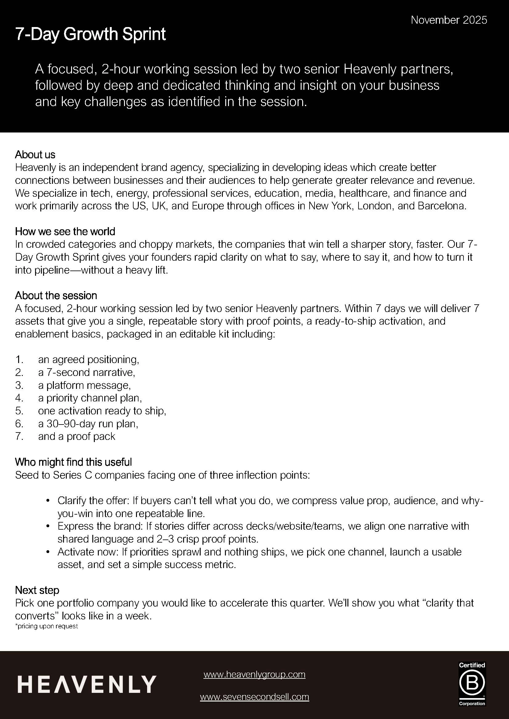 7-Day Growth Sprint